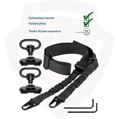 Doublesafe Customize Oxford Nylon PP Polypropylene Material QD Shoulder Pads Two Point Tactical Gun Rope Sling
