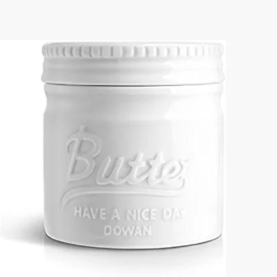 Wholesale Custom Butter Dish Cylinder Ceramic Butter Keeper
