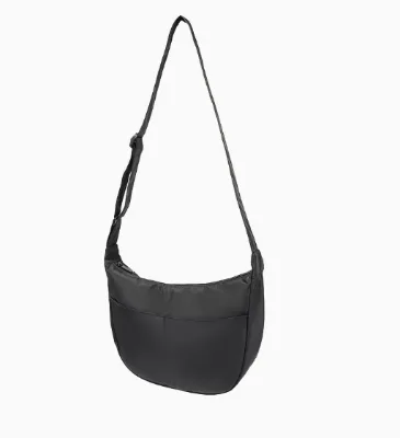 Fashionable Polyester Waterproof Handbag with Zipper Lightweight Minimalist Cross-Body Bag for Commuting & Sport