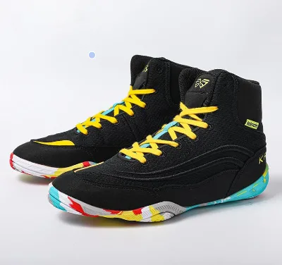 Wholesale Custom Made Logo Design Leather New Design High Quality Professional Wrestling Boxing Shoes