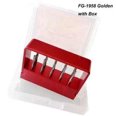 Dental Carbide Bur High Speed Tungsten Steel Crown Metal Cutting Burs 10Pcs/Box