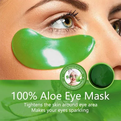 Private Label Organic Aloe Eye sheet Anti-Wrinkle Hyaluronic Patches to Banish Dark Circles Sheet Form