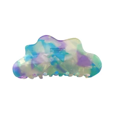 Elegant Temperament Cloud Color Grab Clip Acetic Acid Hair Claw Clip for Women