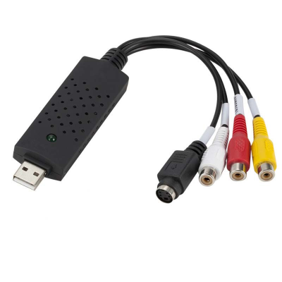 Cantell USB 2.0 VHS to DVD Converter Analog Video to Digital Format Audio Video DVD VHS Record Capture Card for Win 8 Win 10