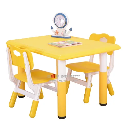 Adjustable Plastic Activity Table and Chair for School Furniture Solution