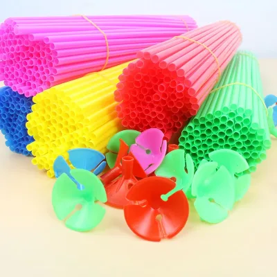 100 Pcs/Set Latex Balloon Stick Stand PVC Rods Balloons Holder for Party Decoration Balloons Accessories