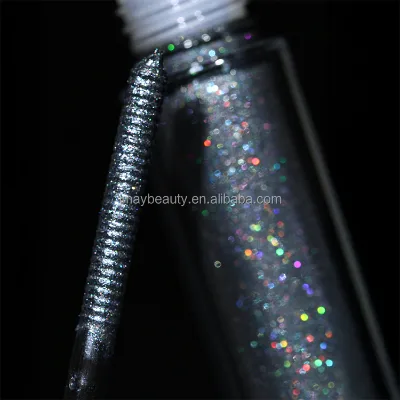 Long Lasting Fast Dry Shimmering Sparkling Crushed Diamond Colored Pearlescent Glitter Mascara