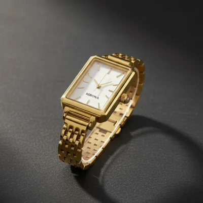 Simple Slim Rectangle Design Business Casual Stainless Steel Strap OEM Luxury Quartz Wrist Watch Watches for Women Gift