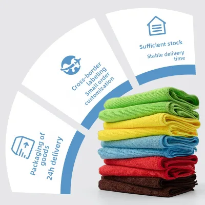 Ultra-fine Absorbent Lint-Free Towel Multifunctional Kitchen Cleaning & Car Wiping Cloth LWMB-003A