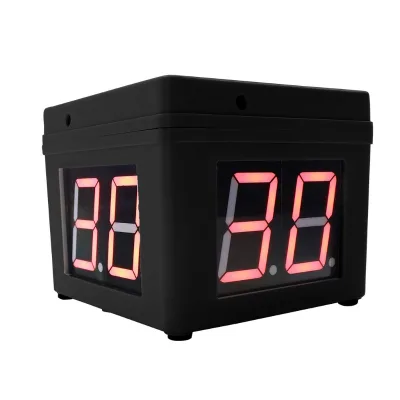 GX China Manufacturer 2 Digits 1.8 Inch AC Power AA Battery Powered 4 Sides Black Chess Poker Countdown Timer