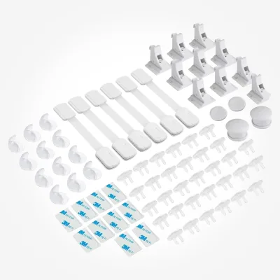Complete Baby Proofing Kit - Child Safety Hidden Locks for Cabinets & Drawers