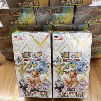 Bulk Original Factory Sealed Chinese Terastal Gathering SV Booster Pack Trading Cards Collection Box PTCG Card Game