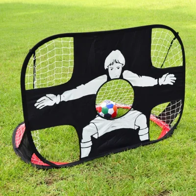 Wholesale Price Foldable Portable Soccer Goal Net 2 in 1 Pop up Soccer Goal for Backyard Training