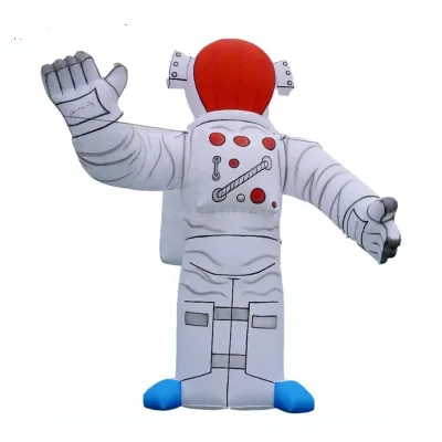 Outdoor Inflatable Cartoon Astronaut Space Man Model with Colorful Lighting Giant Inflatable Astronaut with Blower Display