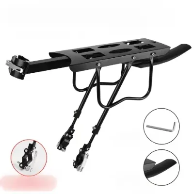 Quick Disassembly Alloy Bicycle Rear Shelf Foldable Mountain Bike Rack with Reflectors Cycling Equipment Steel Bike Stand