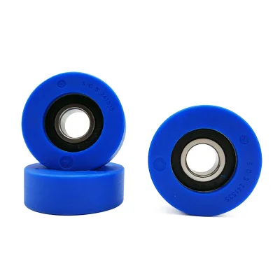 Deysse Escalator Parts PU Material Step Chain Nylon Roller with Blue Can Be Customized