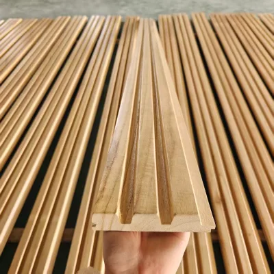 High-quality UV Wall Panel Paulownia Wood Solid Wood Customizable Wall Panels Directly From Factory for Home Decoration