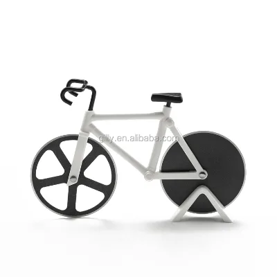 Customer Favorite Funny Bicycle Pizza Cutter Innovation Bike Pizza Wheels Blades Knife