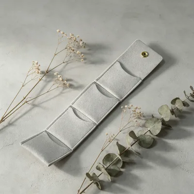 Factory Wholesale Minimal Multi Compartment Microfiber Jewelry Pouch Luxury Eco-Friendly Jewelry Small Plastic Bags for Jewelry