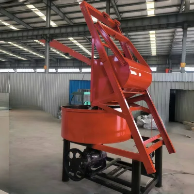 Automatic Vertical Pan Mixer Mixing Springs Mashing Tractor Concrete Universal Self Propelled Pan Machine Mixer on Wheels