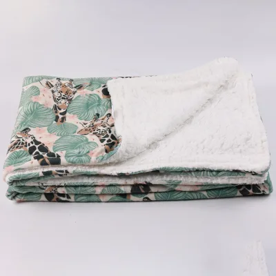 High Quality Portable Dog Blanket Durable Custom Logo Print Sublimation Blank Lamb Fleece Animal Puppy Pet Dog Blanket