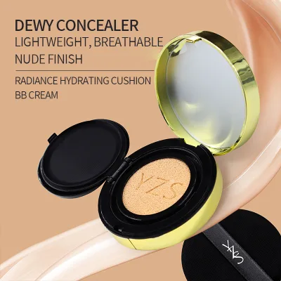 3 Color Luminous Zebra Air Cushion BB and CC Cream Brightening Ivory Nature Moisturize Foundation Set Makeup with Powder Puff