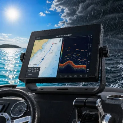 21.5 Inch IP67 Marine Display Monitor Optical Bonded Capacitive Touch Industrial Panel FCC CE for Vessel Bridge Navigation