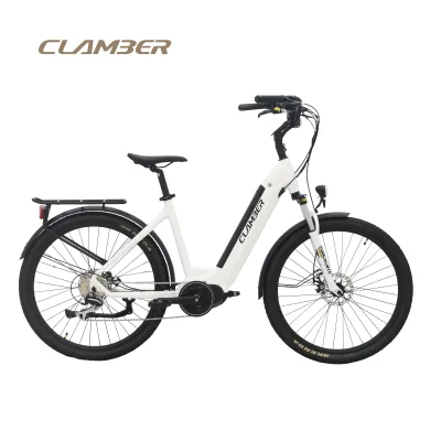 Alloy Middle Motor Ectric Alloy 26 Inch City Bike with Frame Tube Battery Front and Rear Disc Brake Mobility Bike Cycle