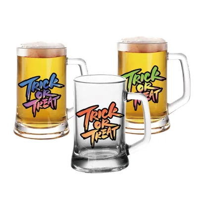 500ml Beer Mug Changing Color Pattern Glass Mug Beer Custom Print Decal Glass King Game Celebaration Tasting Cup