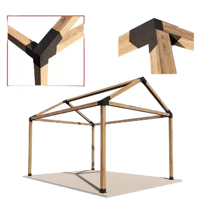 Factory Direct Custom Size Aluminum Alloy Powder Coated Backyard Luxury Gazebo Pavilion