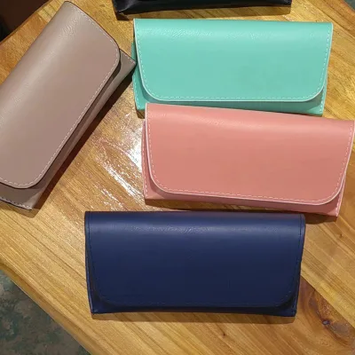 New Design Wholesale Eyeglass Pouches Low Shipping Cost Eyeglasses Bags Leather Sunglasses Pouch