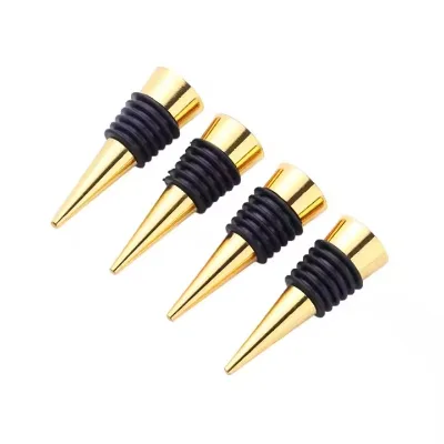 Custom Stainless Steel Vacuum Champagne Stopper Bar Tools Metal Sparkling Wine Bottle Stoppers Sealer Champagne Plug