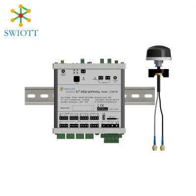 GTW730 Industrial IoT Edge Gateway up to 500 Nodes PLC Communication LoRaMesh for Smart City Street Lighting Control