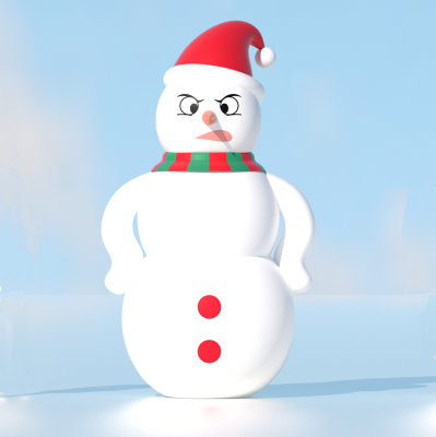 2.5m Party Inflatable Cartoon Snowman Model Giant Holiday Decoration Mad Inflatable Christmas Snowman