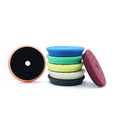Honeycomb Structure Bevel Edge Heavy Cutting Medium Cutting Remove Swirl Scracth Da Ro Polisher Car Foam Buffing Pad
