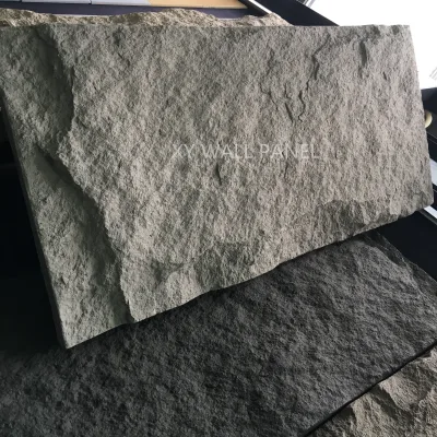 Big Size Rough Natural Polyurethane Simulated Stone Exterior Wall Decorative Siding Panel
