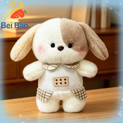 Mixed Size Manufacturer Direct Stuffed Animal Dog Plush Toys Soft Ears Puppy Plushies Standing PP Cotton Filling in Stock