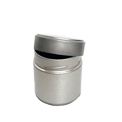 Wholesale Round Tea Tin Box with Clear Window Lid Airtight Seal, Fully Customizable Color and Dimensions
