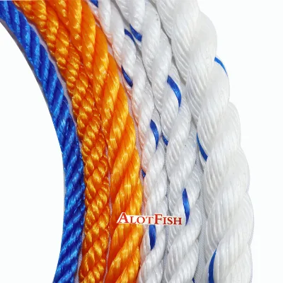 100% Virgin Material PE Rope PP 3 Strands Fishing Net Rope Durable 3mm-50mm Polyester Packing Rope