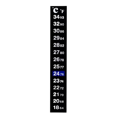 Fish Tank Thermometer Stick on Aquarium Temperature Sticker Strip Dual Scale 18-34℃/64-93℉