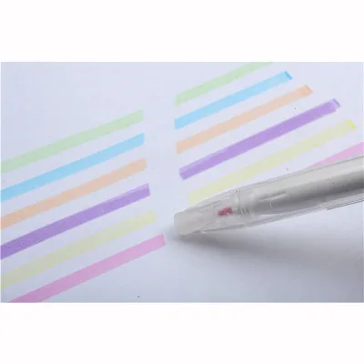 Cheap Eco-friendly Heat Sensitive Erasable Highlighter Pen Chisel Tip