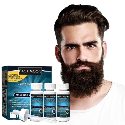 East Moon Unisex Hair Regrowth Treatment 2-IN-1 Formula Ginger Moisturizing Essence Liquid Hair Oil for Hair Loss Prevention