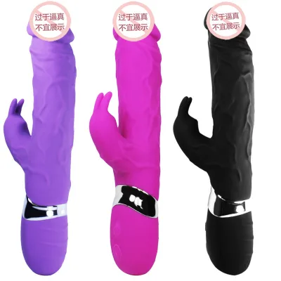 Top Quality 7 Speeds Big Silicone Rechargeable Rabbit Dildo Vibrator