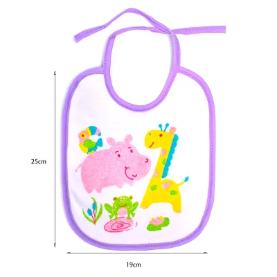 Wholesale Baby Fashion Comfortable Kids Real Cotton Baby Soild Bib Baby Bibs
