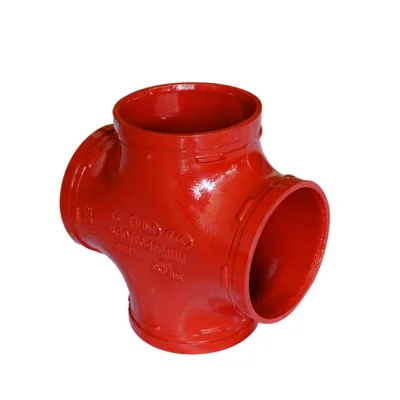 Ductile Iron High Pressure Grooved and Threaded Tees and Crosses, Sizes 1" to 12", for Plumbing and Fire Protection Systems.