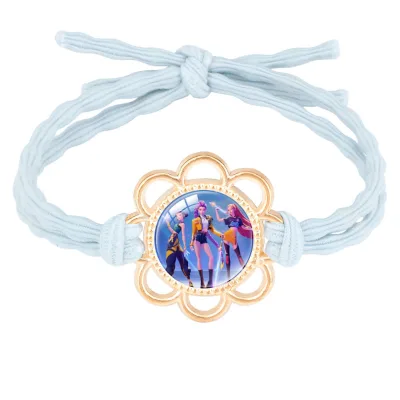 Kpop Demon Hunters KPOP Witch Hunting Team Leather Stretching Durable Hair Accessories Don't Hurt Hair High Bounce Headwear