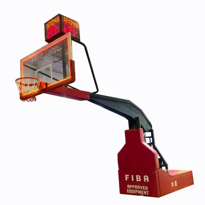 Factory High Quality   Hydraulic Basketball Stand   Manual Hydraulic Removable Basketball Hoops Stand  Exported
