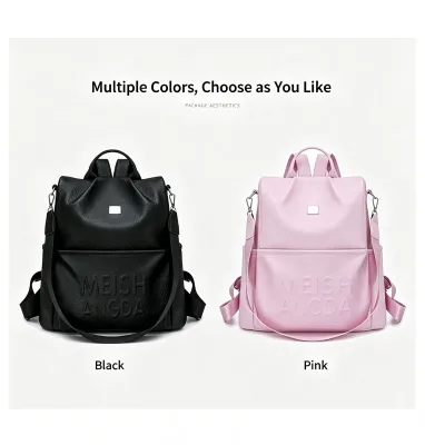 Marksman Cute Daily Designer PU Backpack Foldable Backpack, Pink Backpack for Outdoor Activity