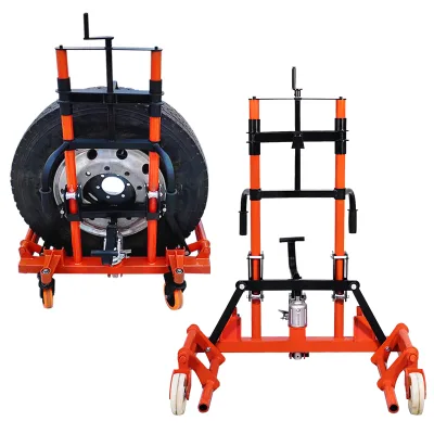 Factory Direct Sales Wheel Tire Lifter Tyre Forklift Heavy Duty Manual Truck Dual Wheel Dolly