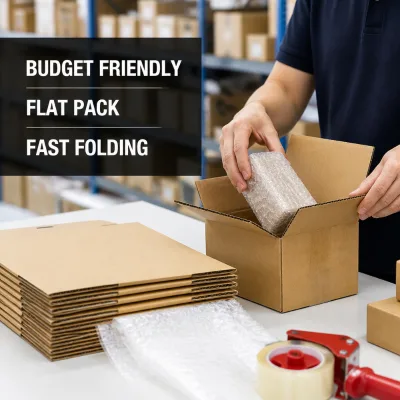 Single Wall Corrugated Boxes 3 Ply Cardboard Shipping Cartons for Light Goods Ecommerce Packing Wholesale